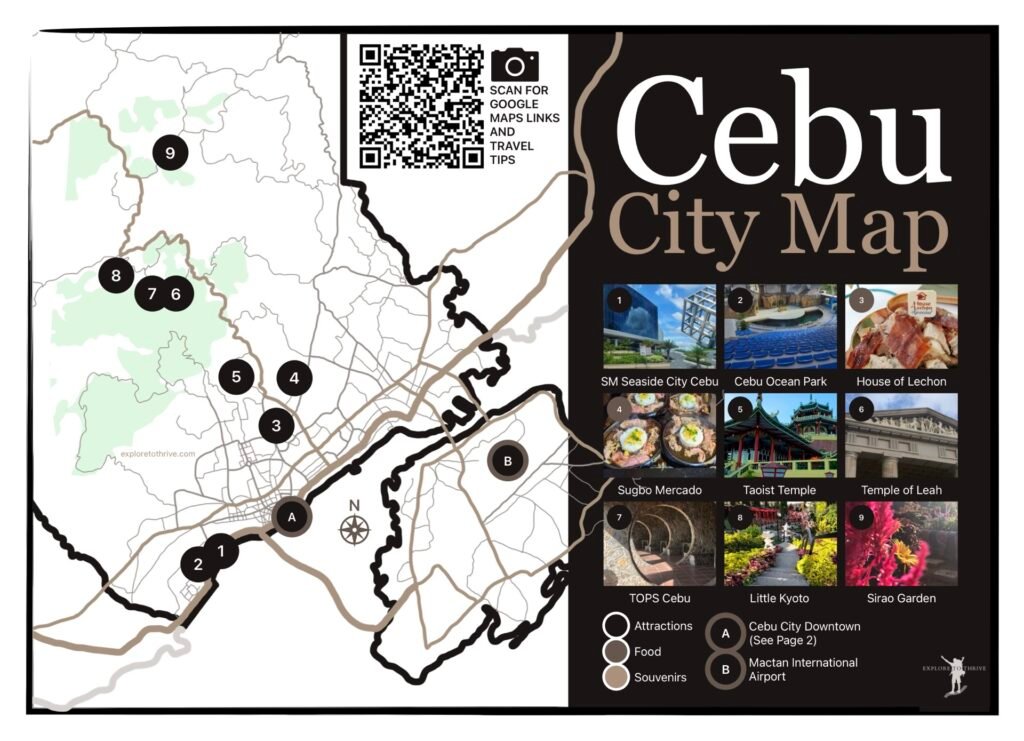 Cebu City Tourist Map - PAGE 1
