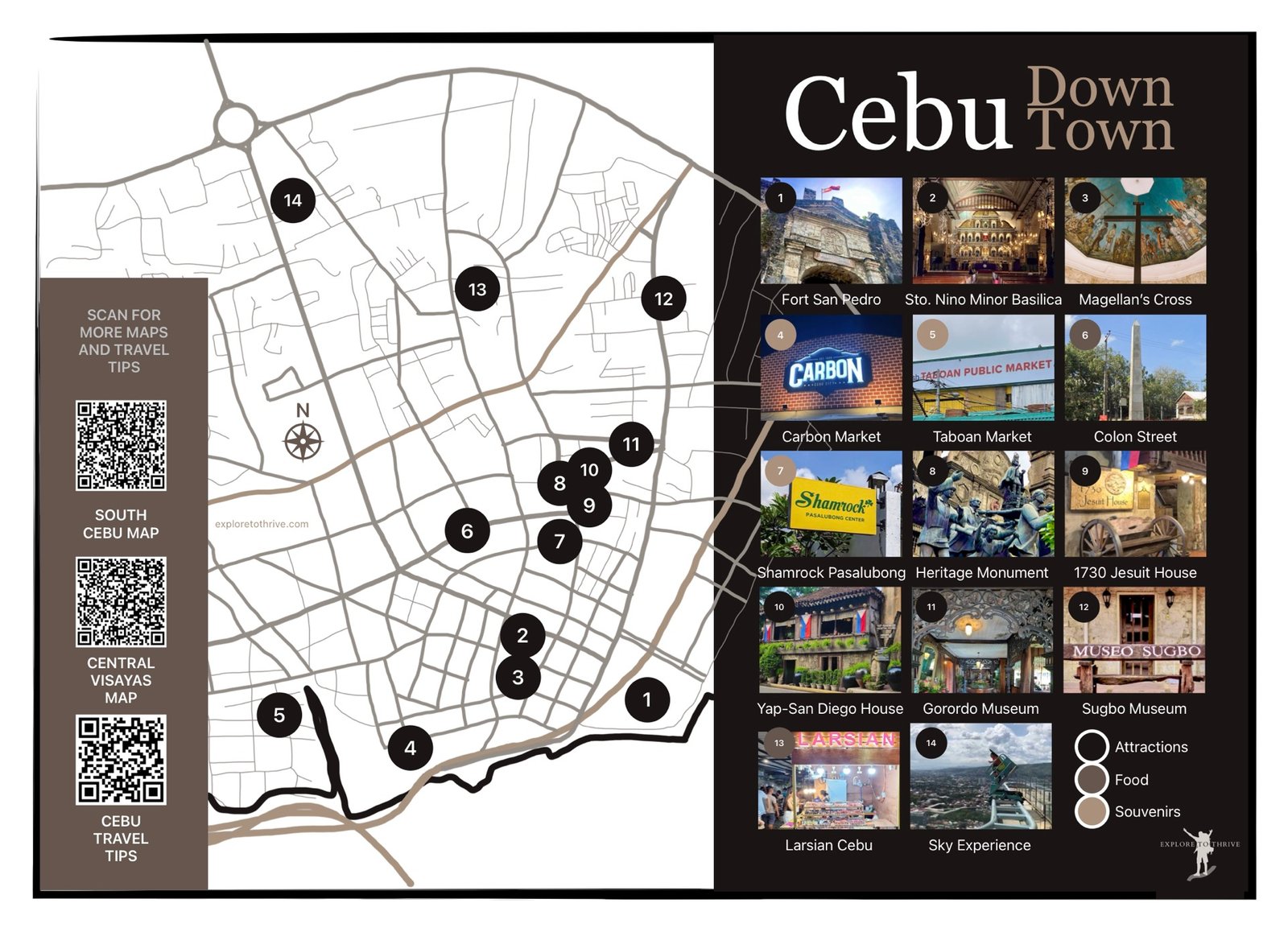 Cebu City Tourist Map 20 Places You Can T Miss Cebu City Tourist Map PAGE 2 