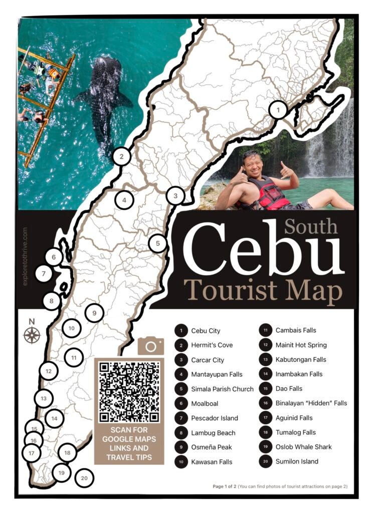 South Cebu Tourist Map - PAGE 1