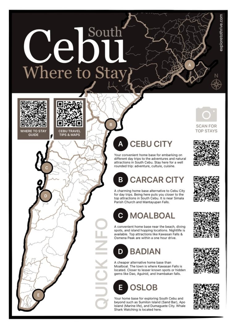 Where to Stay in South Cebu: Best Hotels Map Guide