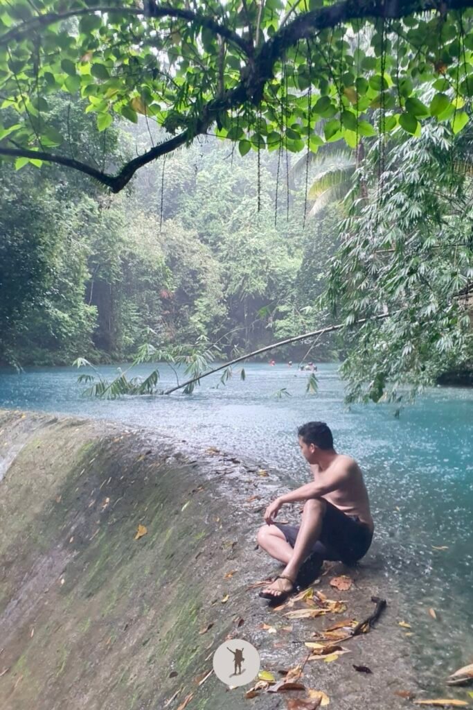 The Instagrammable dam you will see after taking the rope swing in Kawasan Falls canyoneering, Cebu, Philippines
