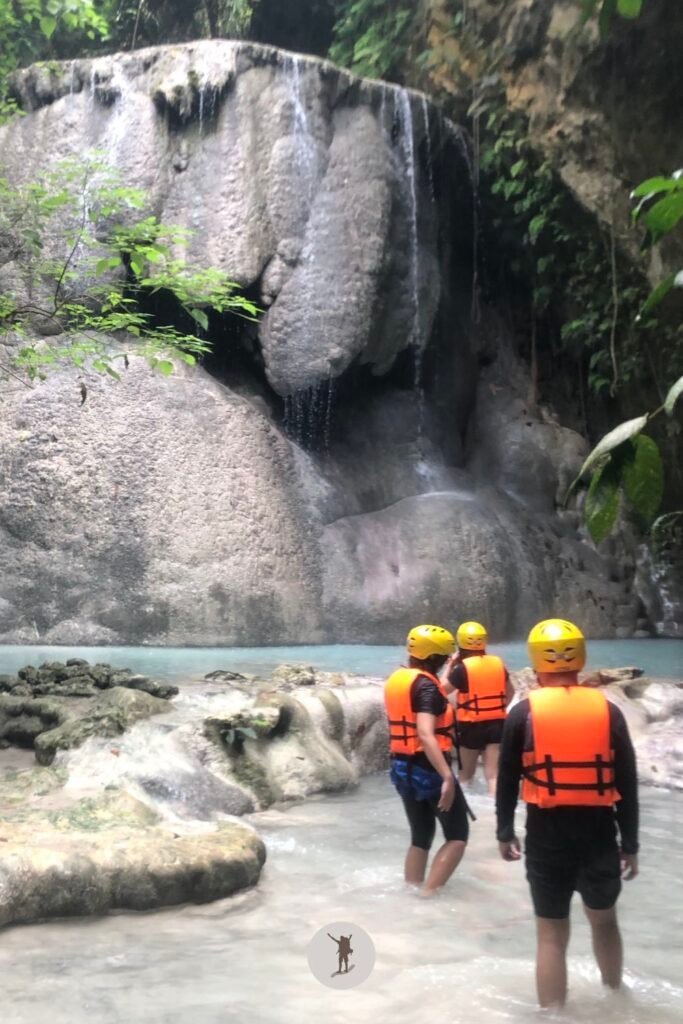 The unique apperance of Dao Falls in Samboan, Cebu, Philippines