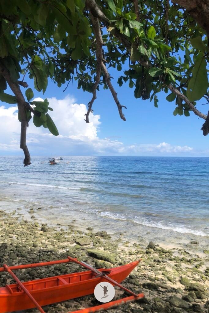 The view of the beach after we arrived back in Oslob after our visit to Sumilon Island, near Oslob, Cebu, Philippines
