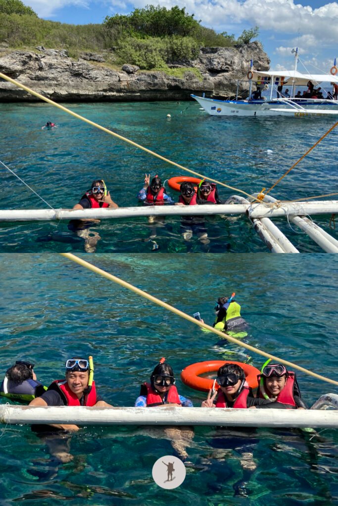 More group pictures of us snorkeling in Pescador Island near Moalboal, Cebu, Philippines