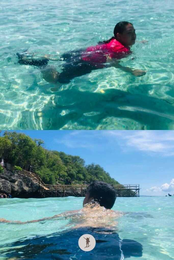 Our Beautiful Experience Visiting Sumilon Island After Whale Shark Watching in Oslob 31 The appearance of the water when you swim in Sumilon Island, Oslob, Cebu, Philippines