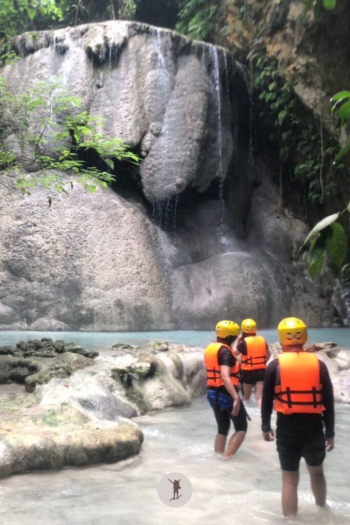 The most iconic rock formation in Aguinid Falls, Cebu, Philippines