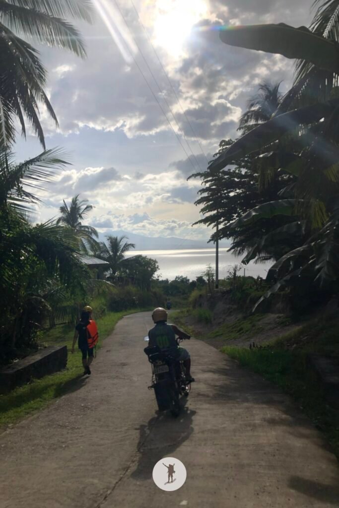 The weather and the view of the sky and of the sea after the adventure at Aguinid Falls, Cebu, Philippines