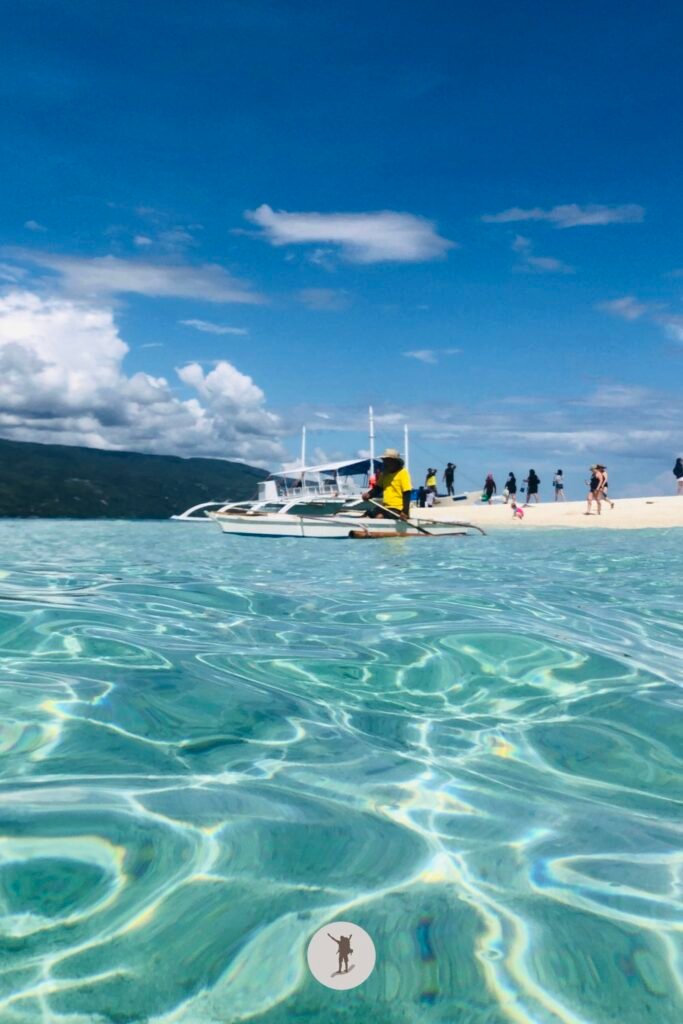 Our Beautiful Experience Visiting Sumilon Island After Whale Shark Watching in Oslob 24 View of the sand bar in Sumilon Island when it is high tide, Oslob, Cebu, Philippines