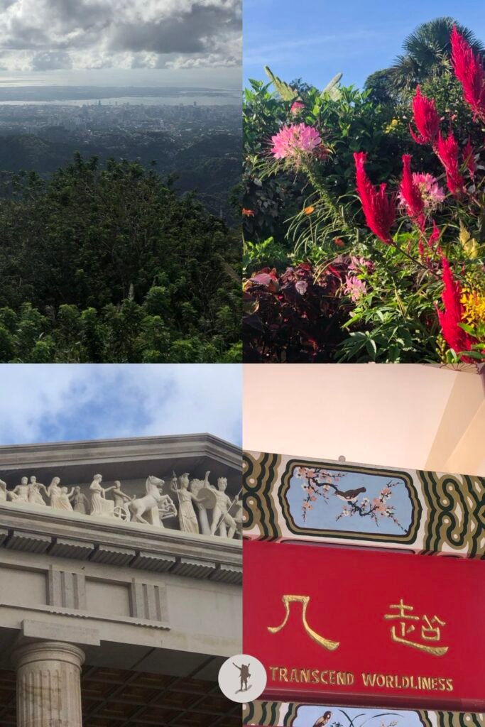 Our Visit to Cebu City Highlands: Takeaways to Make Your Trip More Unforgettable 5 Overlooking view of Cebu City from tops, flowers of Sirao, the facade of Temple of Leah, the message in Cebu Taoist Temple, snapshots from Cebu City highlands, Cebu, Philippines