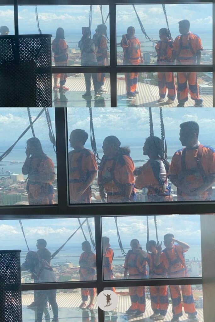 Why I Skipped the Activities in Sky Experience Adventure in Crown Regency Hotel in Cebu 16 The reactions of my friends as they begin the Sky Walk in Sky Adventure Experience, Cebu City, Cebu, Philippines