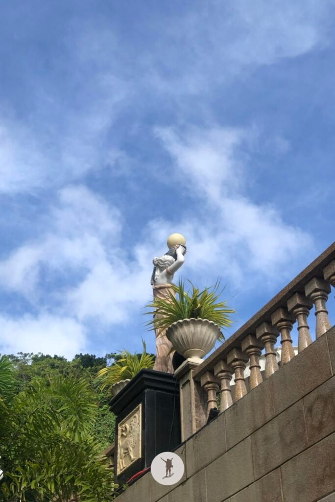Our Visit to Cebu City Highlands: Takeaways to Make Your Trip More Unforgettable 46 The statue, architecture, and plants giving western vibes in the Temple of Leah, Cebu City highlands, Cebu, Philippines