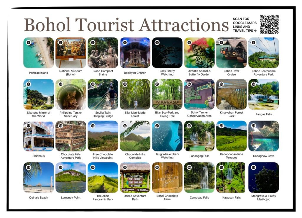 Bohol Tourist Map — Gallery