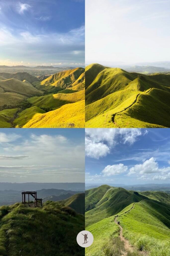 Different scenery that you can see when hiking in Alicia Panoramic Park, Bohol, Philippines