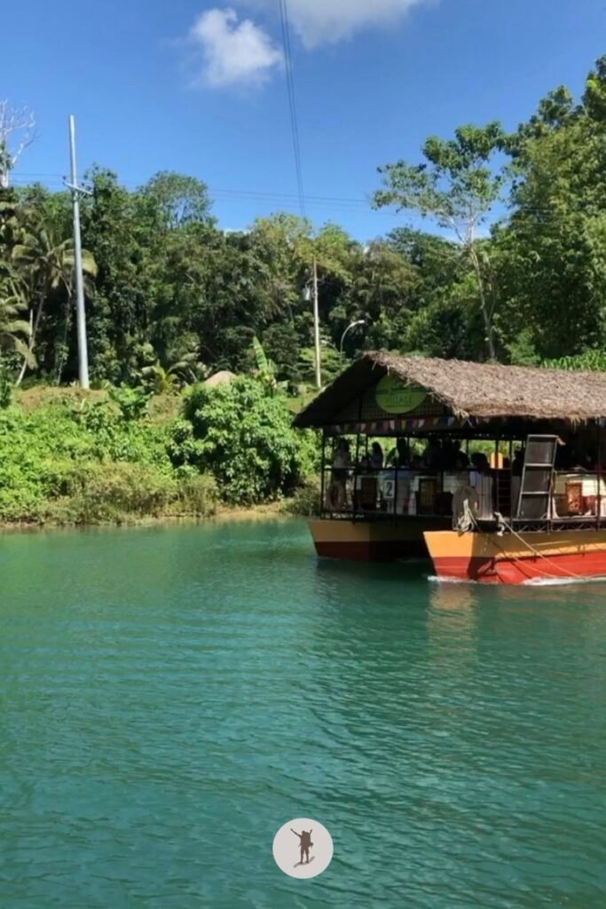 Front side of another floating restaurant in Loboc River Cruise, Bohol, Philippines