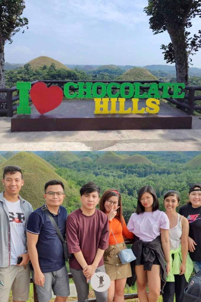 Our group photo visiting the Chocolate Hills, Bohol, Philippines