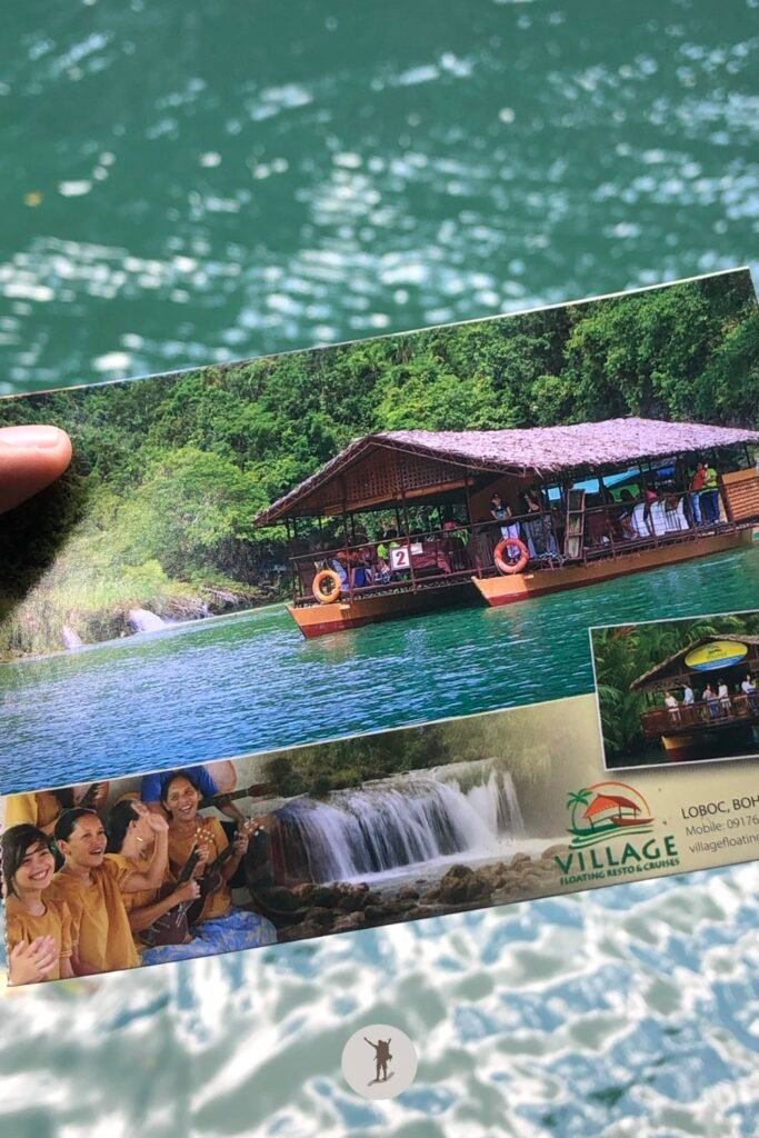 Our ticket to the Village Floating Restaurant in Loboc River Cruise, Bohol, Philippines