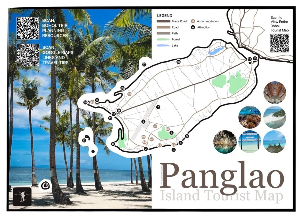Panglao Tourist Map — Map