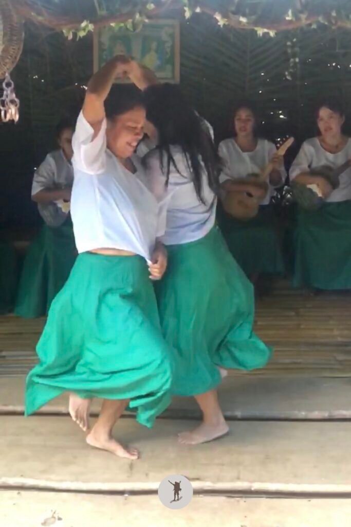 Part 2, Ladies dancing Tinikling during our Loboc River Cruise, Bohol, Philippines