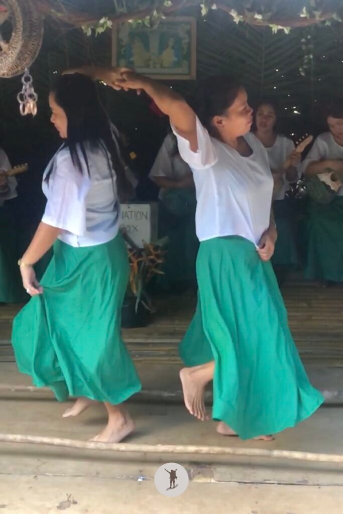 Part 3, Ladies dancing Tinikling during our Loboc River Cruise, Bohol, Philippines