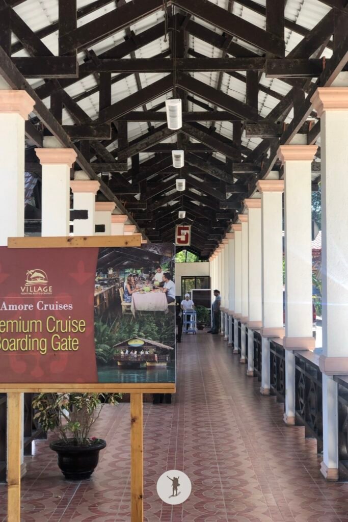 The hallway to the Village Floating Restaurant in Loboc River Cruise, Bohol, Philippines
